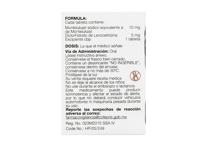 MISDAPRE RAC 10MG/5MG, 28 TABLETAS.