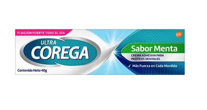 Adhesivo dental corega menta con 40 g