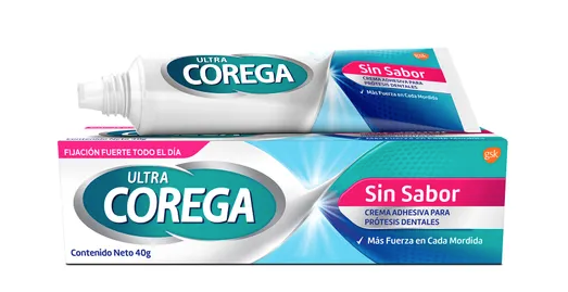 Adhesivo corega ultra sin sabor 40 g