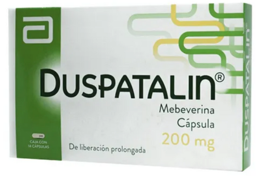 Duspatalin (Mebeverina) 200 mg caja con 14 caps